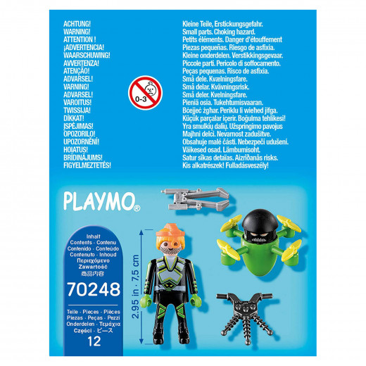 Playmobil Special Plus Agent With Drone Building Set