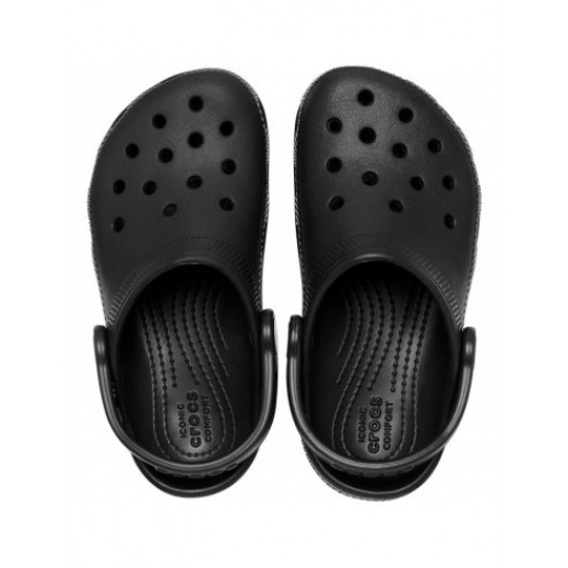 Crocs Classic Clogs, Black Color, Size 29-30