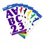 Bazic Alphabet & Numbers Stickers, Assorted Color  , 72pack