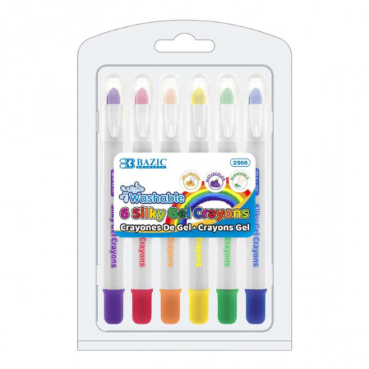 Bazic Silky Gel Crayons 6 Color