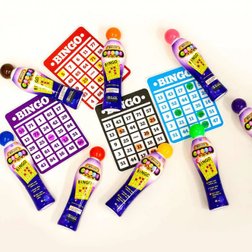 Bazic  Bingo Marker, 1 Pcs,  8 Assorted Color, 40 Ml
