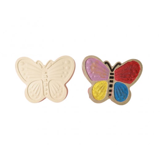 Little Hands Gypsum Butterfly Coloring Art, (M) Size
