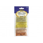 Bazic 6 Gold Color Glitter Pack