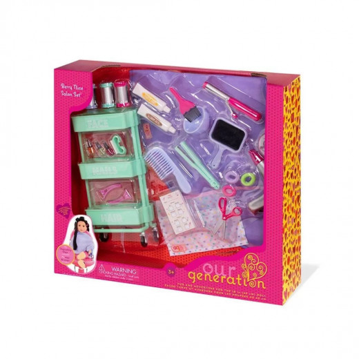 Our Generation Berry Nice Salon Accessory Set For Dolls