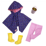 Our Generation Raincoat & Rain Boots Outfit