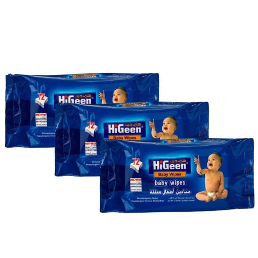 Higeen Baby Wipes 72 (3pcs)