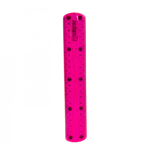 Enday 12 (30cm) Flexible Ruler, Red