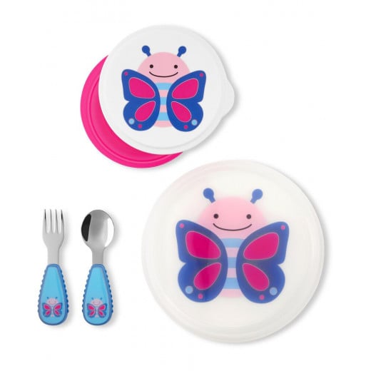 Skip Hop Zoo Table Ready Mealtime Set, Butterfly Design