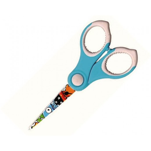 Keyroad Scissors With A Round Tip, Blue Color, 15.5 Cm