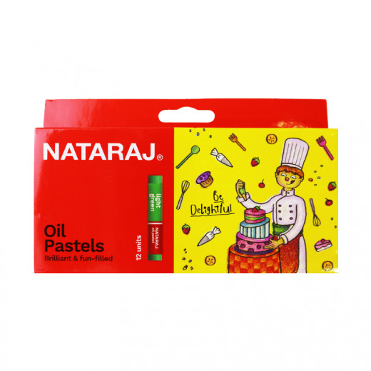Nataraj Oil Pastels Colors, 12 Pieces