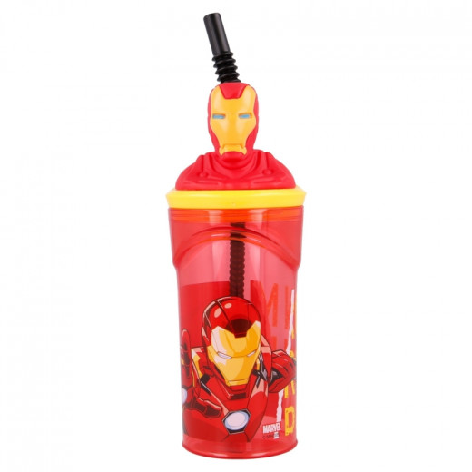 Stor 3D Bottle Avengers Comic Heroes, Iron Man Design, 360 Ml