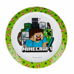 Stor Plastic Microwave Bowl, Minecraft Design
