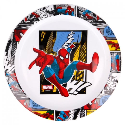 Stor Plastic Microwave Bowl, Spiderman Design