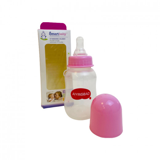 Smart Baby Feeding Bottle, Pink Color, 150 Ml