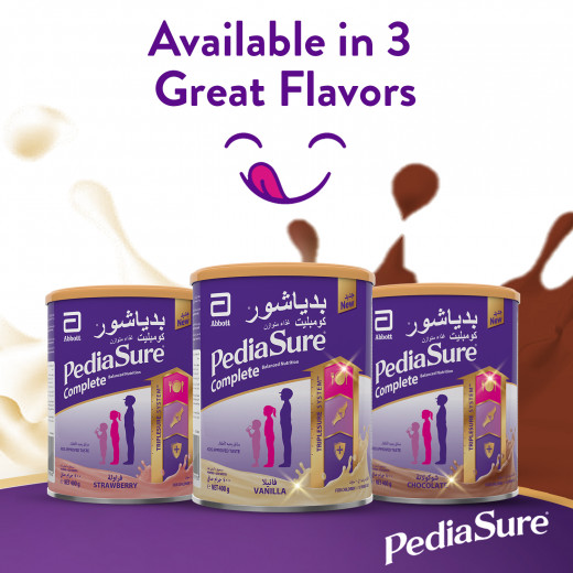 Pediasure Complete Nutrition Milk Powder, 400 Gram, Chocolate Flavor, 4 Packs