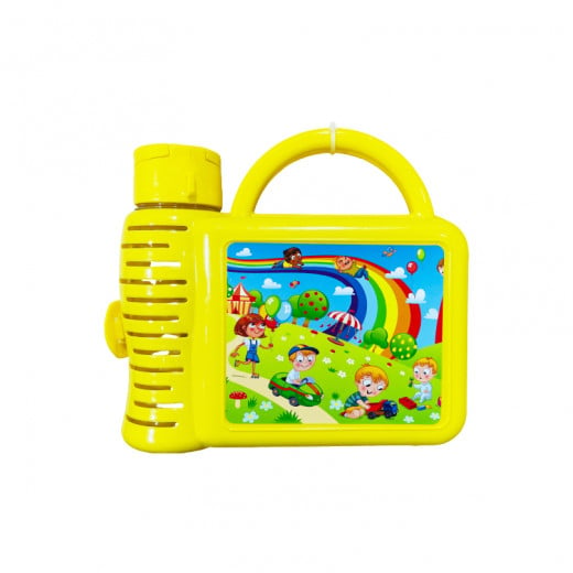 Tuffex Lunch Box With Water Bottle, Yellow Color