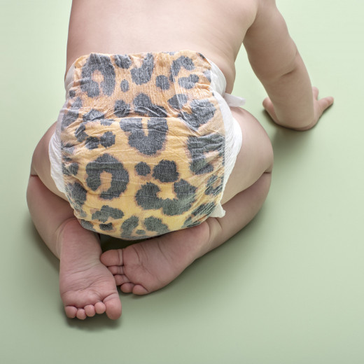 PureBorn Organic Nappy Size 1, Leopard Print, 0-4.5 Kg, 34 Nappies, 0-4 Months