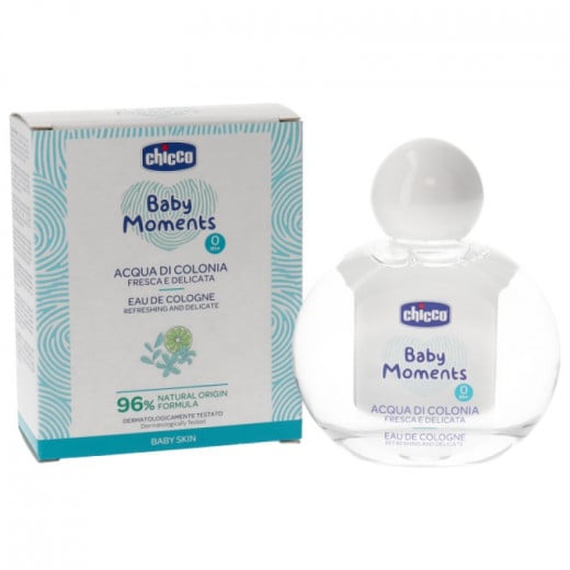 Chicco Baby Moments Eau De Cologne Refreshed And Sensitive For Baby Skin,100 Ml