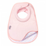 مريلة مصنوعة من القماش مناسبة للأطفال الرضع قطعتين ,باللون الوردي من تومي تيبي,