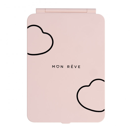 Mon Reve Face Mirror With Lighting Frame, Pink Color
