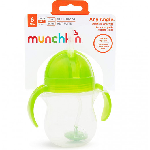 Munchkin Click Lock Weighted Flexi-Straw Cup - 207 ml (Green)