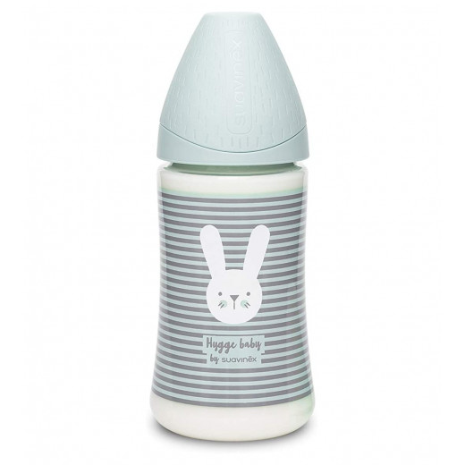 Suavinex Bottle Hygge Rabbit Mint Line, Green Color, 270 Ml
