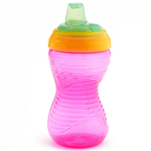 Munchkin Mighty Grip Spill Proof Cup, Pink Color, 295.7 Ml