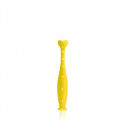 فرشاة الأسنان ثلاثية الزاويا، باللون الأصفر من فريدابيبي