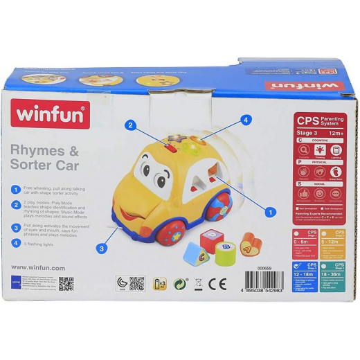 Winfun Rhymes And Sorter Car