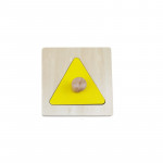 Edu Fun Montessori Toys  Puzzle set, Triangle Shape, Yellow Color