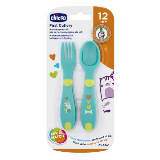 Chicco My First Cutlery 12 شهر