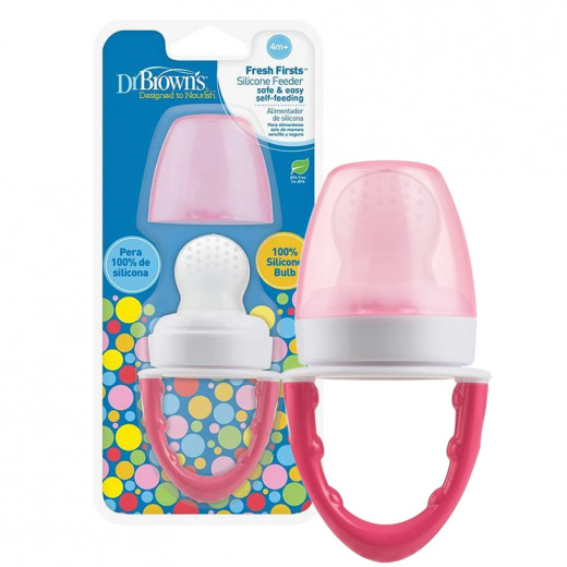 Dr. Brown's Fresh First Silicone Feeder, Pink - 1Pack