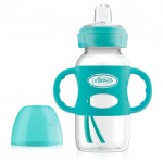 Dr. Brown's 270 ml Wide-Neck Options+ Sippy Bottle w/ Silicone Handles, Green