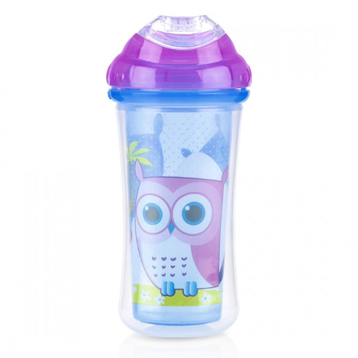 Nuby Insulated No-spill Clik-It Cool Sipper - 270 مل, Purple