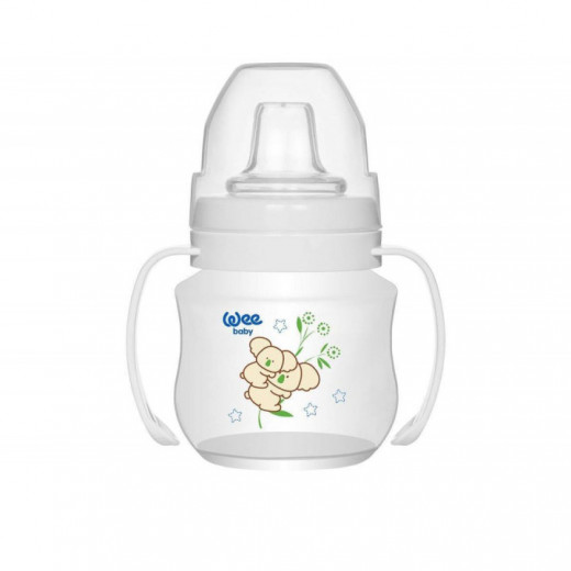 Wee Baby Non-Spill Cup With Grip 125 ml, White