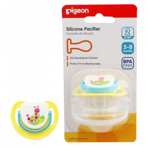 Pigeon Silicone Pacifier Step 2 - (Caterpillar)
