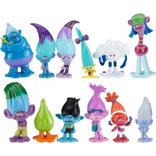 Trolls DreamWorks with Tiny Dancers Figures, 6 Characters