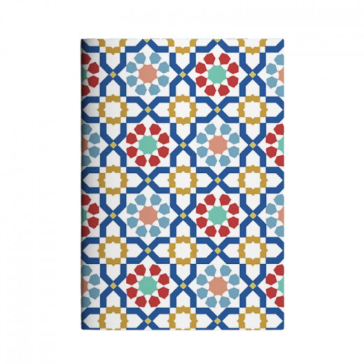 دفتر ملاحظات بتصميم زخرفة شرقية مغربية