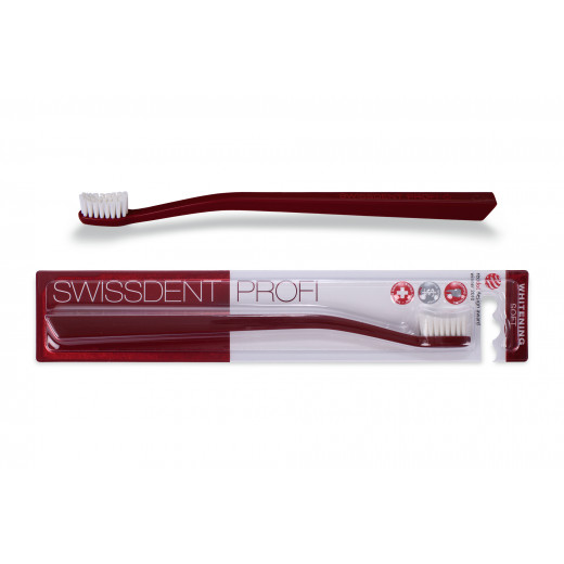 Swissdent Professional Whitening Toothbrush, Soft Red