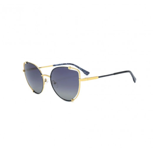 نظارات شمسية للنساء, موديل تيون, باللون الأزرق والذهبي من ار كيو