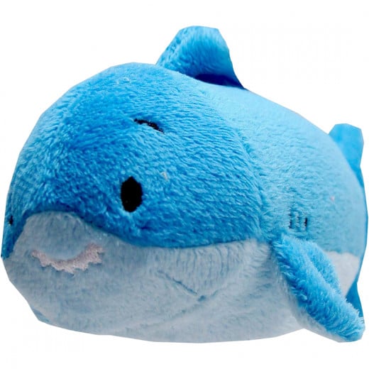 Mini Cute Plush Toy, Shark Design, Blue Color