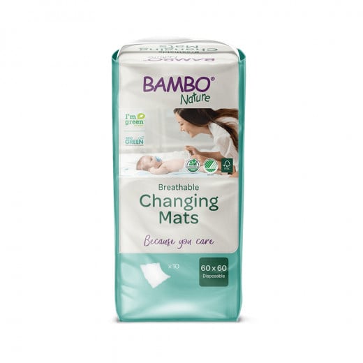 Bambo Nature Changing Mat, 60 X 60 Cm, White Color