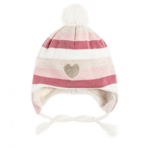Cool Club Striped Hat, Pink Color