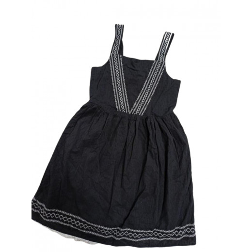 Cool Club Sleeveless Dress, Black Color