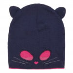 قبعة بناتية, تصميم قطة صغيرة, باللون الكحلي من كول كلوب