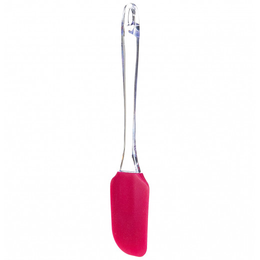 Metaltex Silicone Spatula With Clear Handle, Red Color, 28 X 21 X 25 Cm