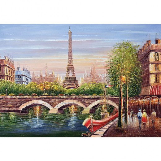أحجية 500 قطعة, بتصميم نهر في باريس من كي اس جيمز