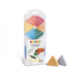 ألوان مثلثات شمعية, 50 مم, 12 قطعة من بريمو