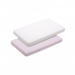 Cambrass Fitted Sheet Vichy, Pink Color, 50*80Cm, 2 Pieces