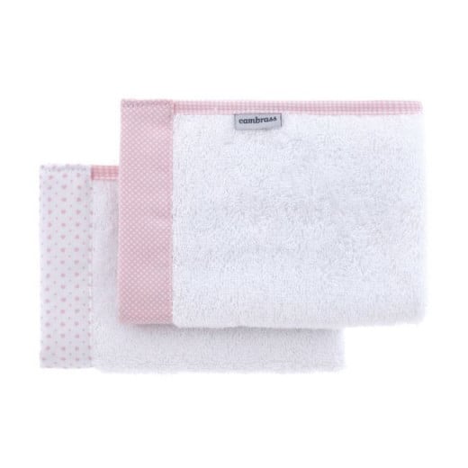 Cambrass Essentia towel Set, Pink Color, 25*35 Cm,  2 Pieces